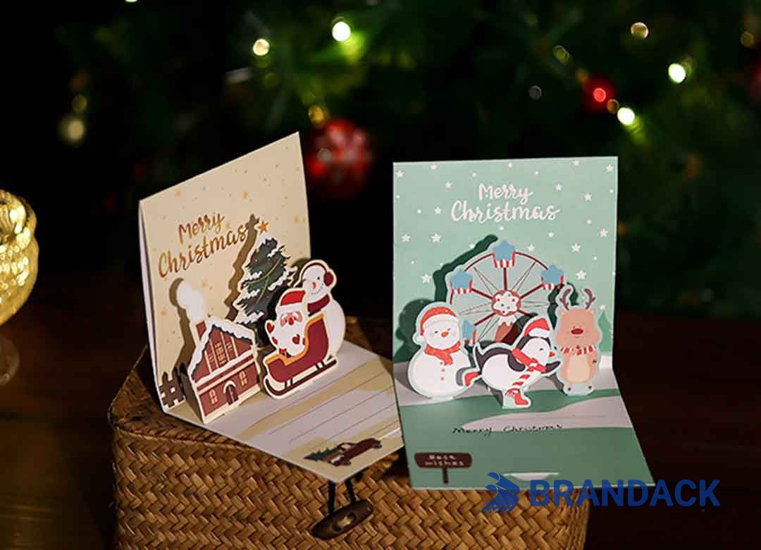 Design and Print Your Own Pop Up Christmas Cards for Business
