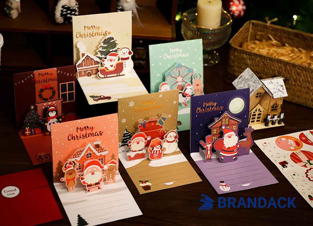 Design and Print Your Own Pop Up Christmas Cards for Business
