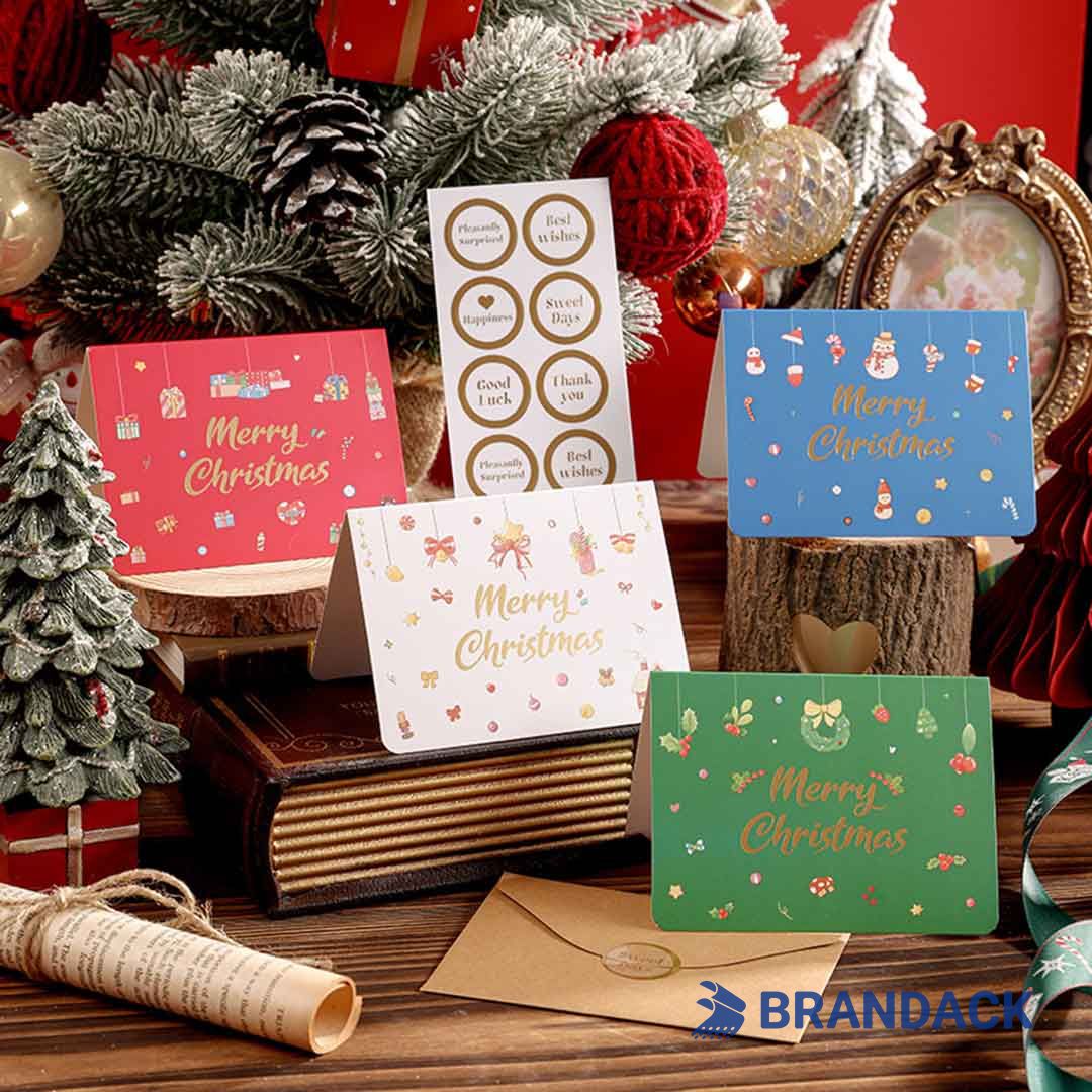 Custom Company Business Christmas Cards with Logo