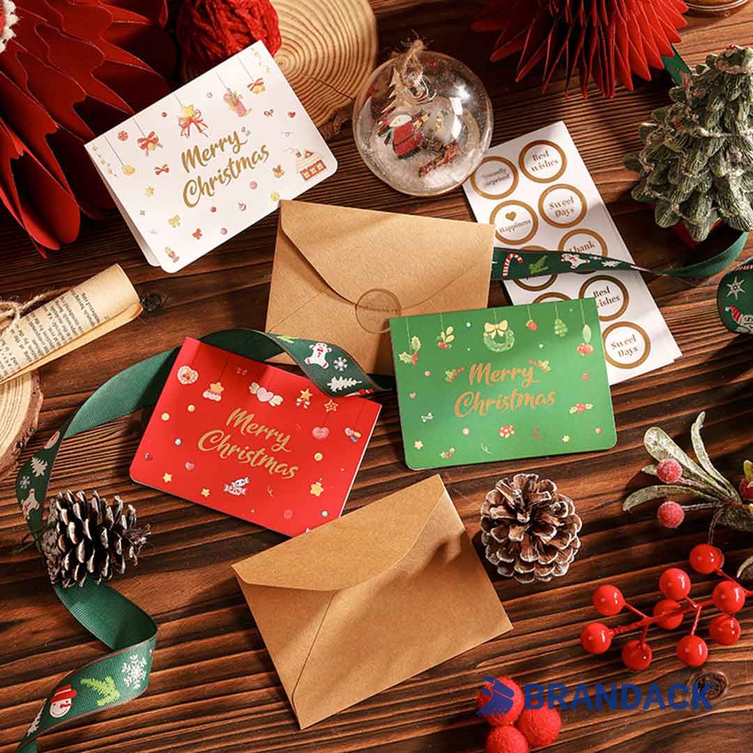 Custom Company Business Christmas Cards with Logo