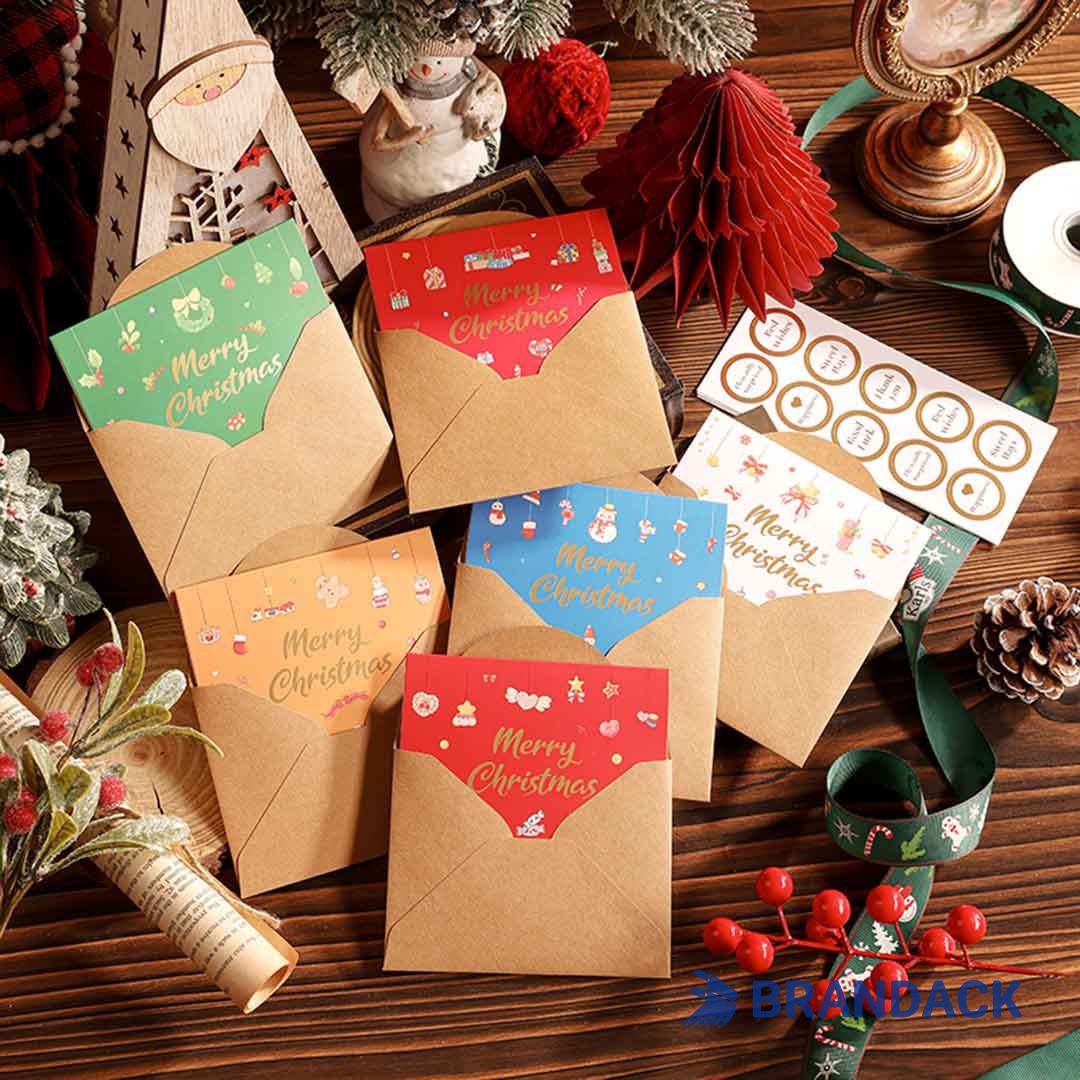 Custom Company Business Christmas Cards with Logo