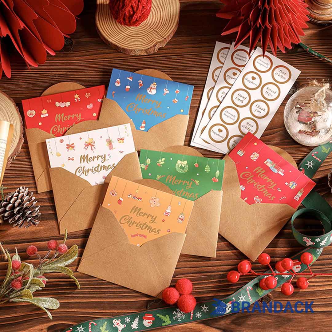 Custom Company Business Christmas Cards with Logo