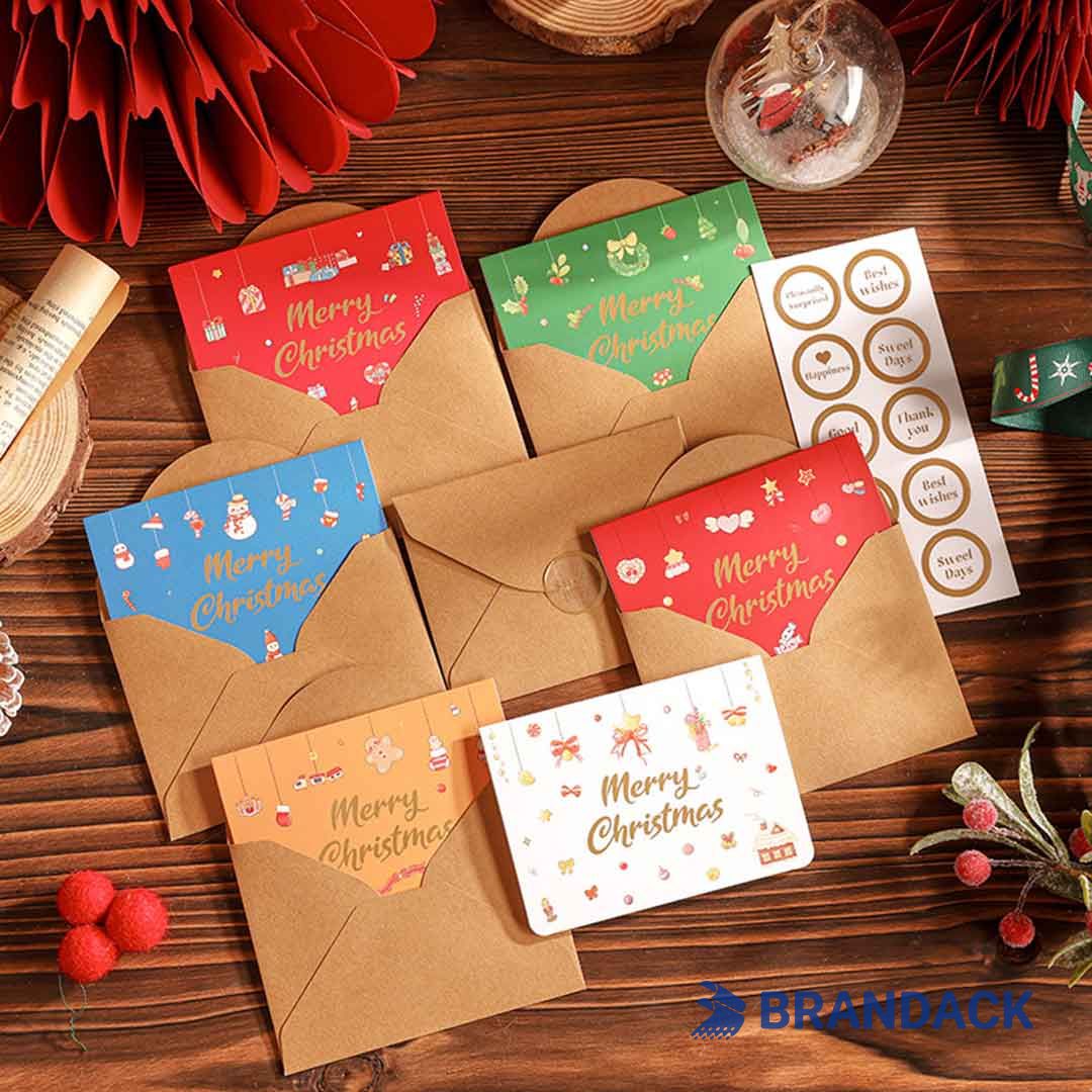 Custom Company Business Christmas Cards with Logo