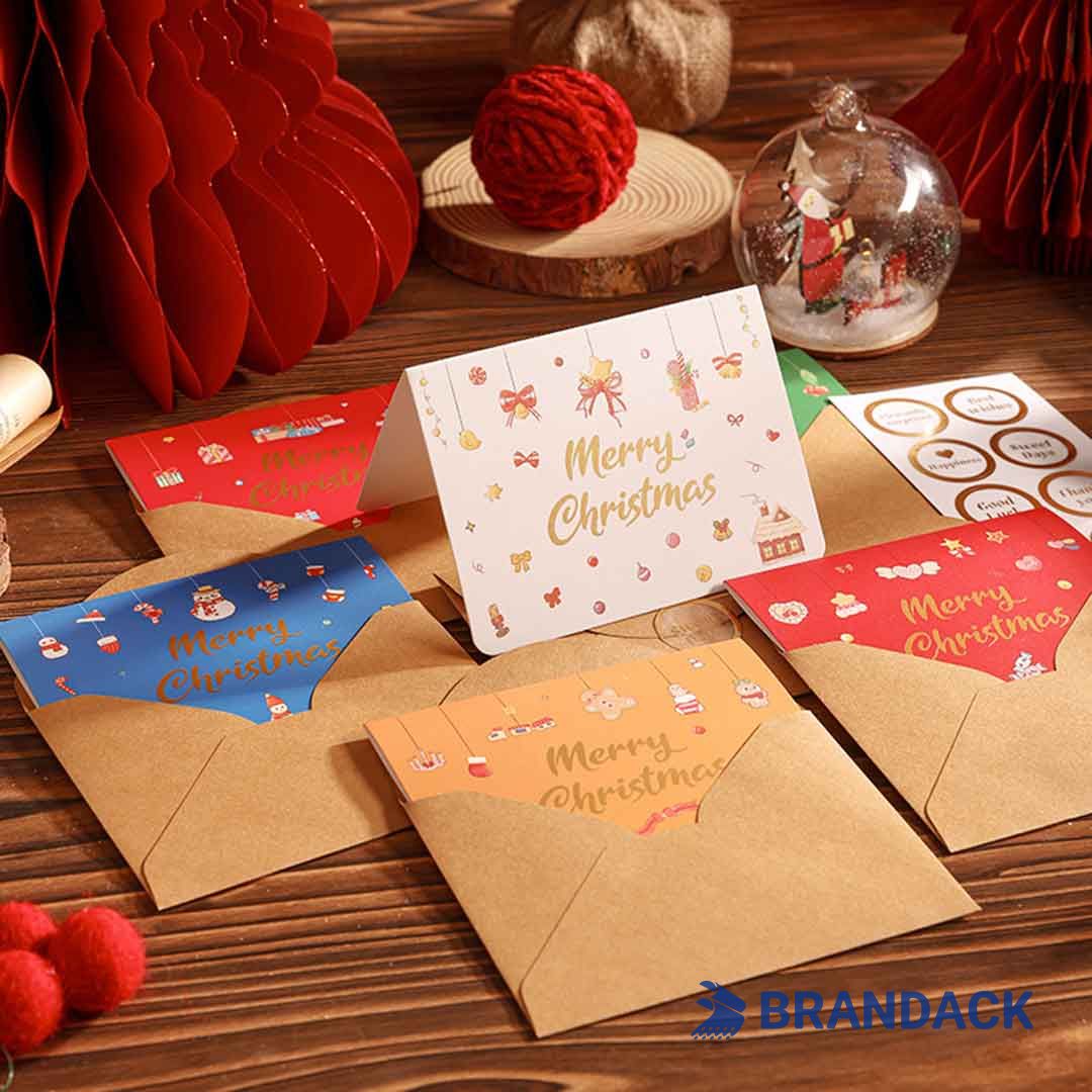 Custom Company Business Christmas Cards with Logo