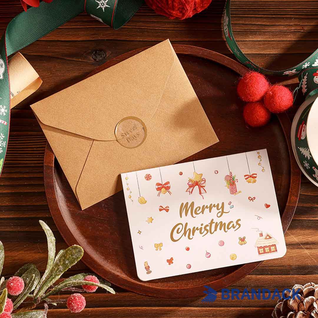 Custom Company Business Christmas Cards with Logo