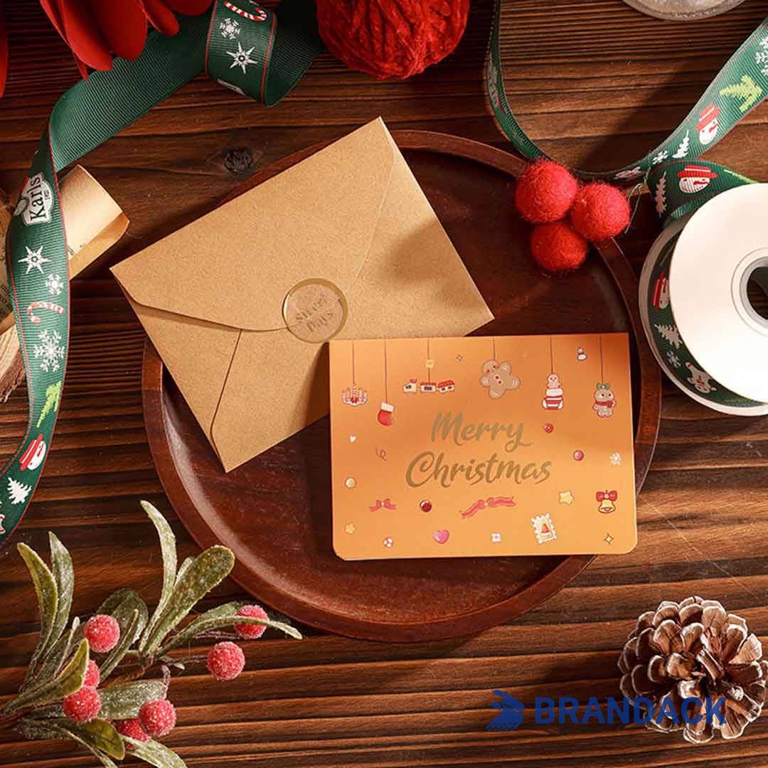 Custom Company Business Christmas Cards with Logo