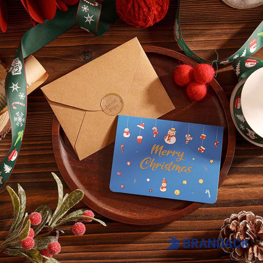 Custom Company Business Christmas Cards with Logo