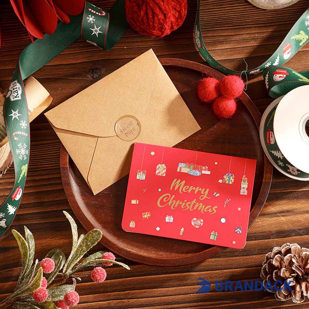 Custom Company Business Christmas Cards with Logo