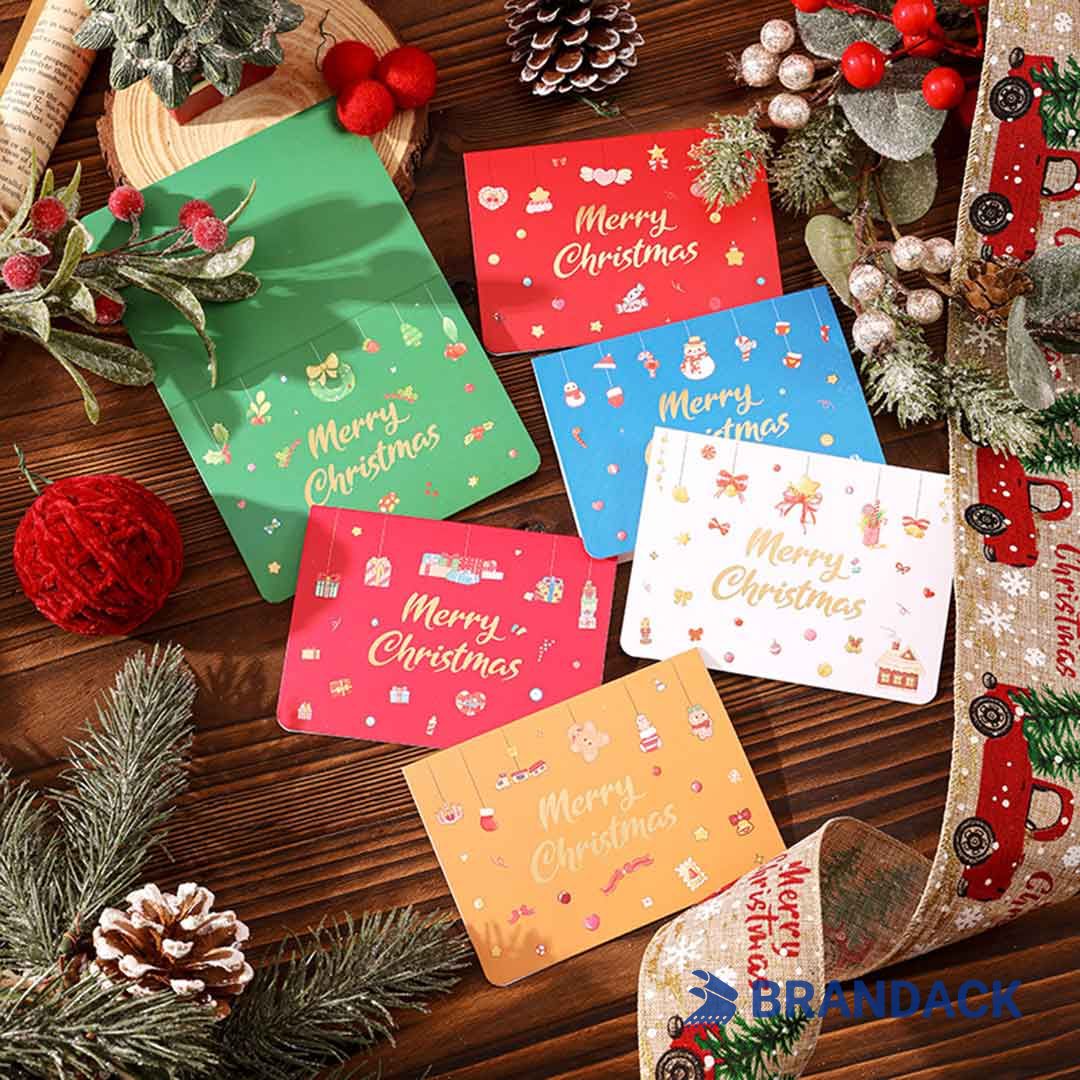 Custom Company Business Christmas Cards with Logo