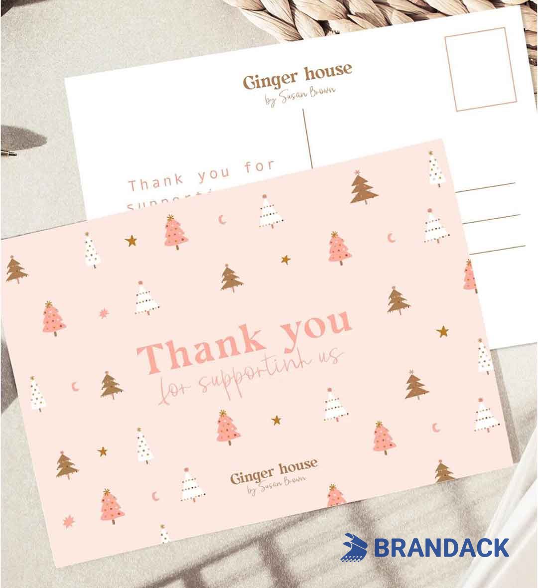 Professional Business Holiday Thank You Christmas Cards
