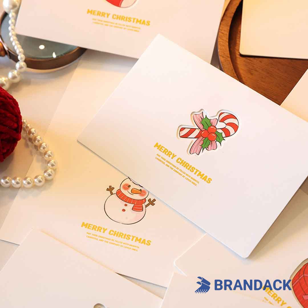 Custom Business Holiday Greeting Cards with Logo to Stand Out