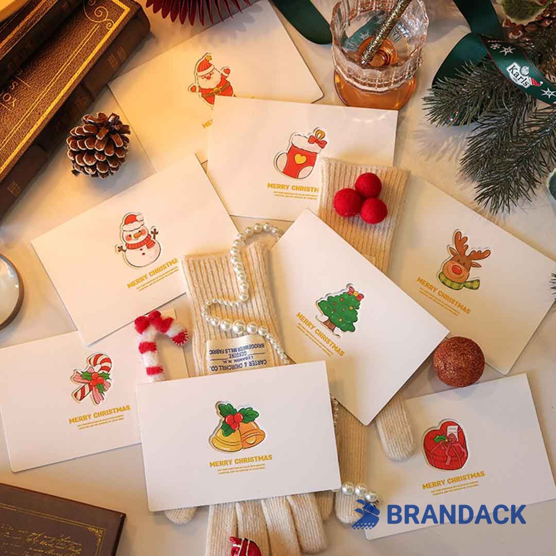 Custom Business Holiday Greeting Cards with Logo to Stand Out