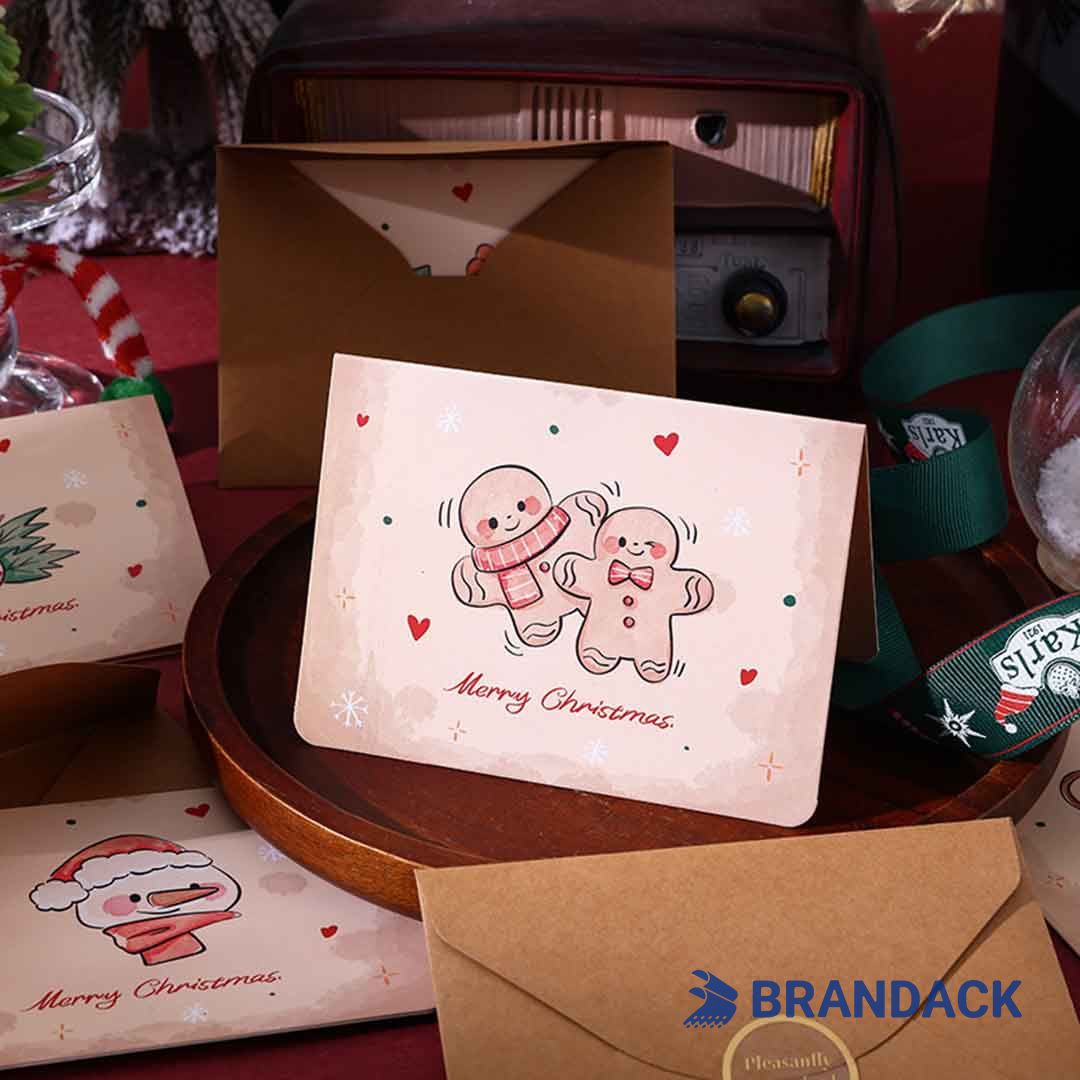 Custom Business Holiday Greeting Cards with Logo to Stand Out