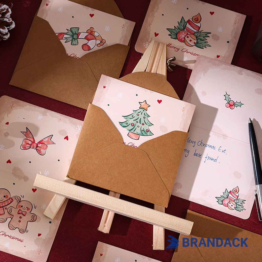 Custom Business Holiday Greeting Cards with Logo to Stand Out