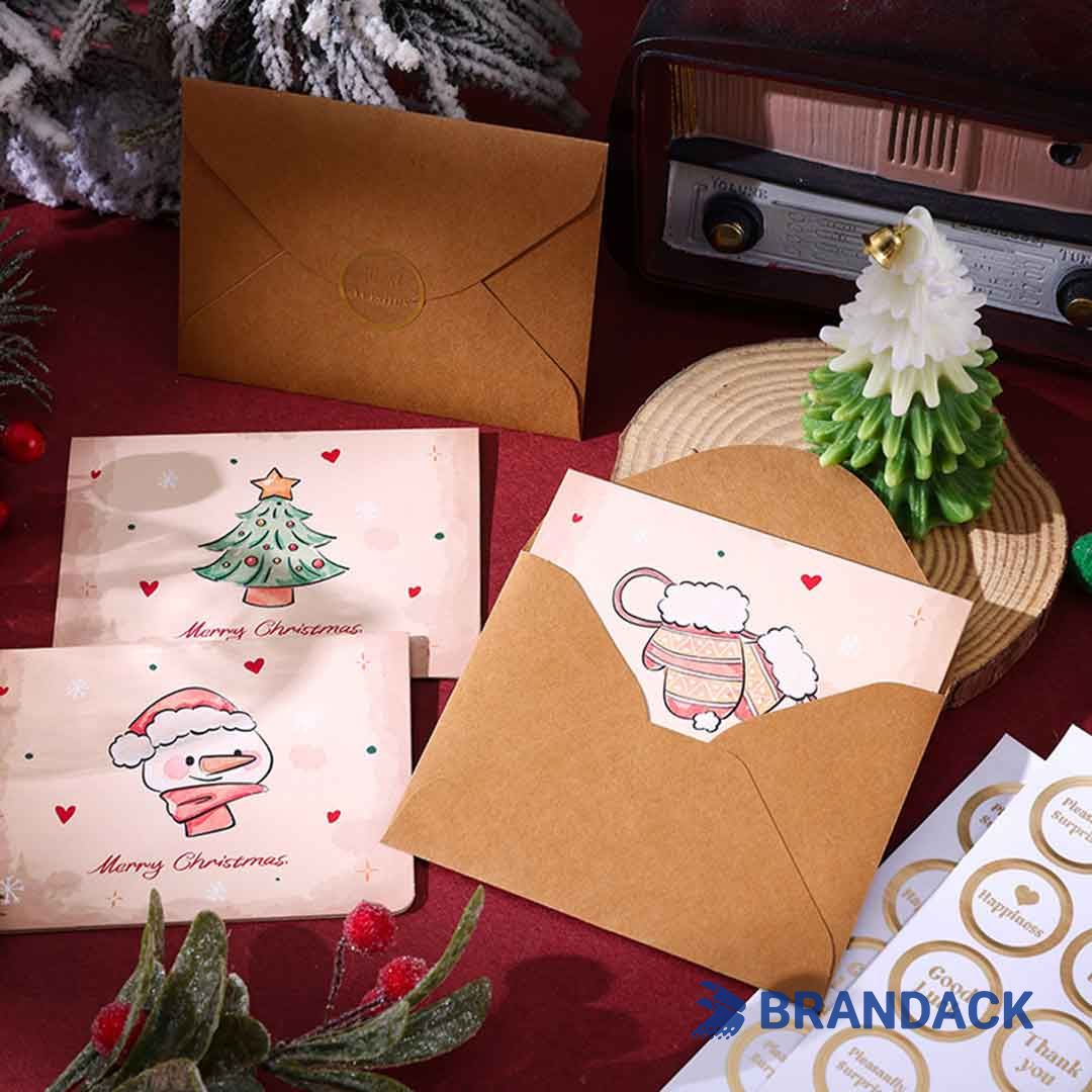 Custom Business Holiday Greeting Cards with Logo to Stand Out