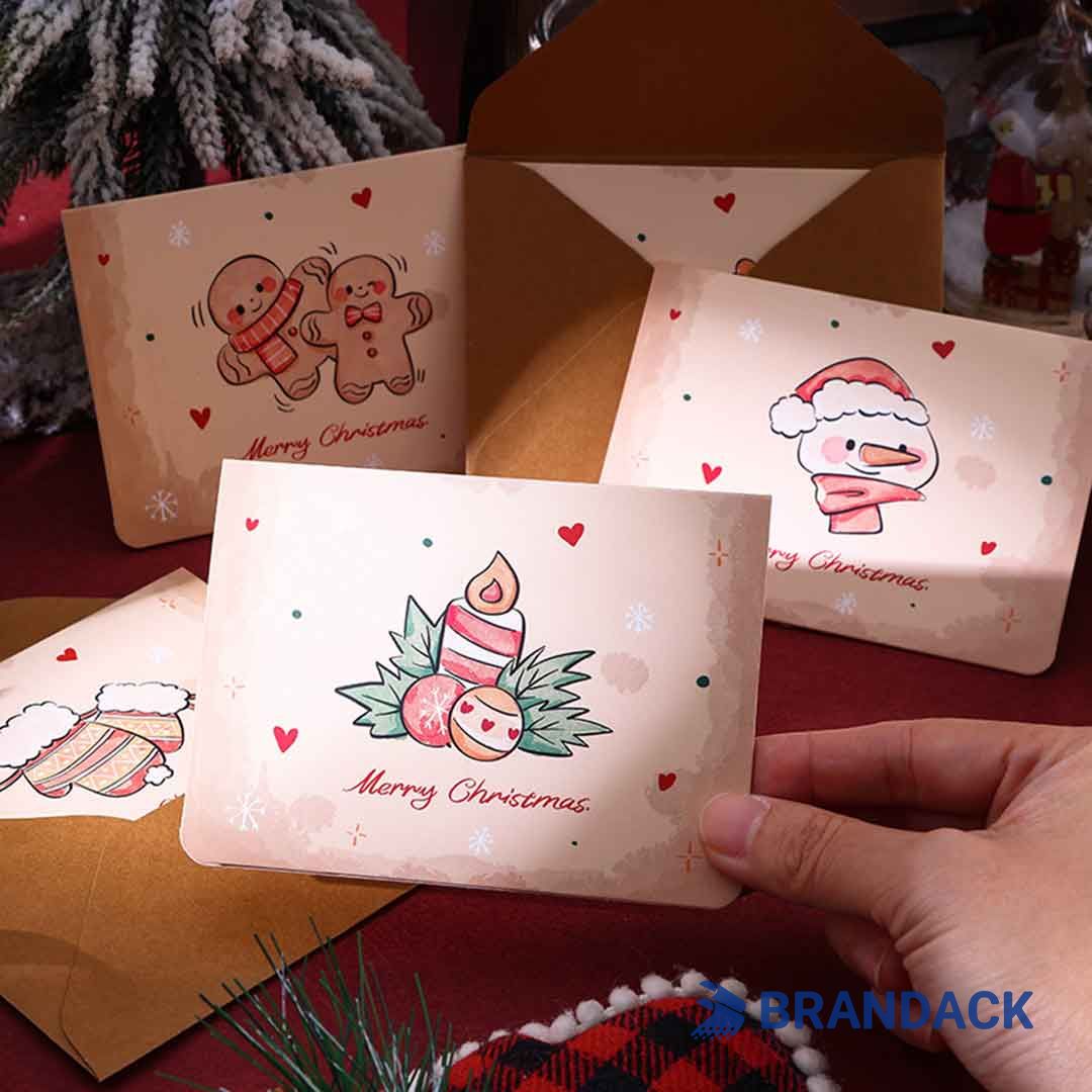 Custom Business Holiday Greeting Cards with Logo to Stand Out