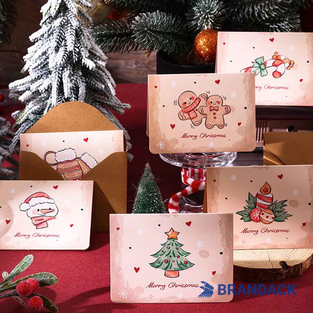 Custom Business Holiday Greeting Cards with Logo to Stand Out