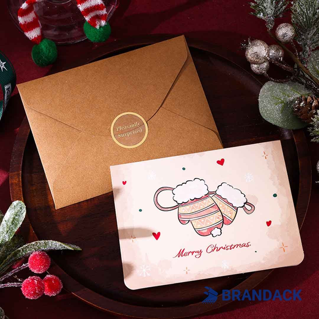 Custom Business Holiday Greeting Cards with Logo to Stand Out