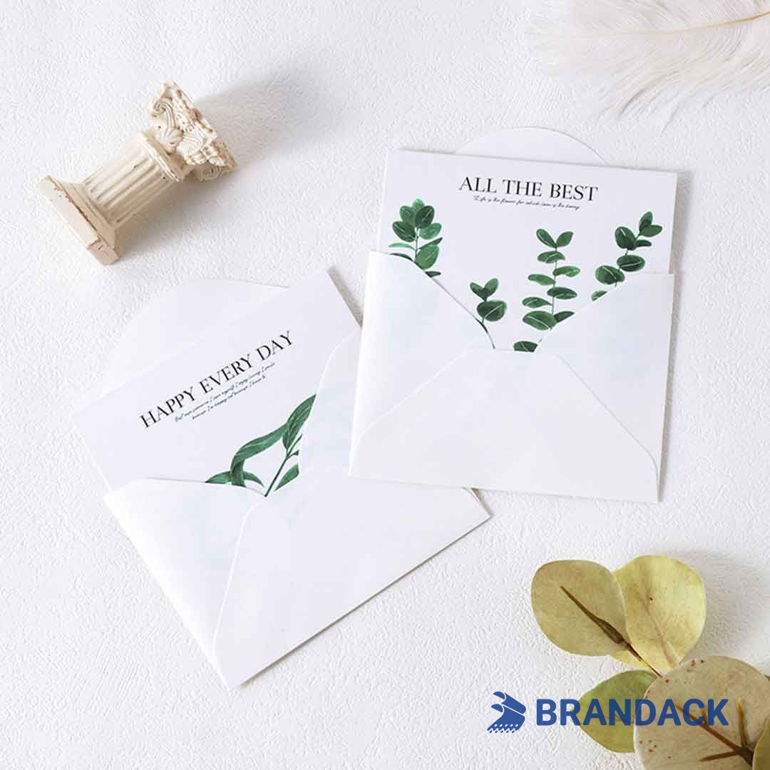 Eco Friendly 4x6 or 5x7 Thank You Greeting Card Printing for Clients