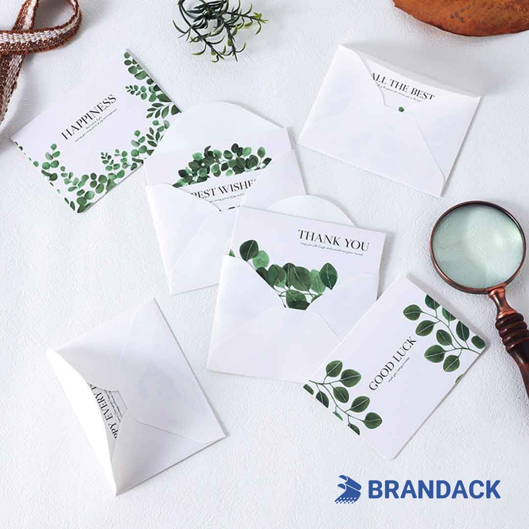 Eco Friendly 4x6 or 5x7 Thank You Greeting Card Printing for Clients