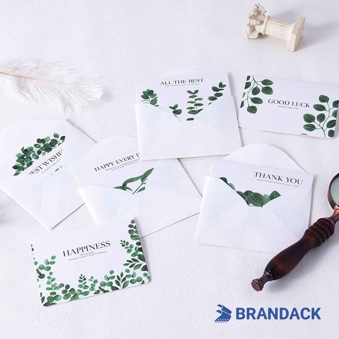 Eco Friendly 4x6 or 5x7 Thank You Greeting Card Printing for Clients