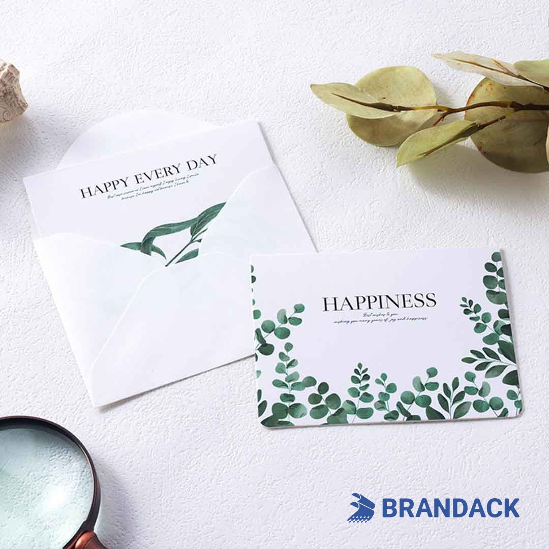 Eco Friendly 4x6 or 5x7 Thank You Greeting Card Printing for Clients