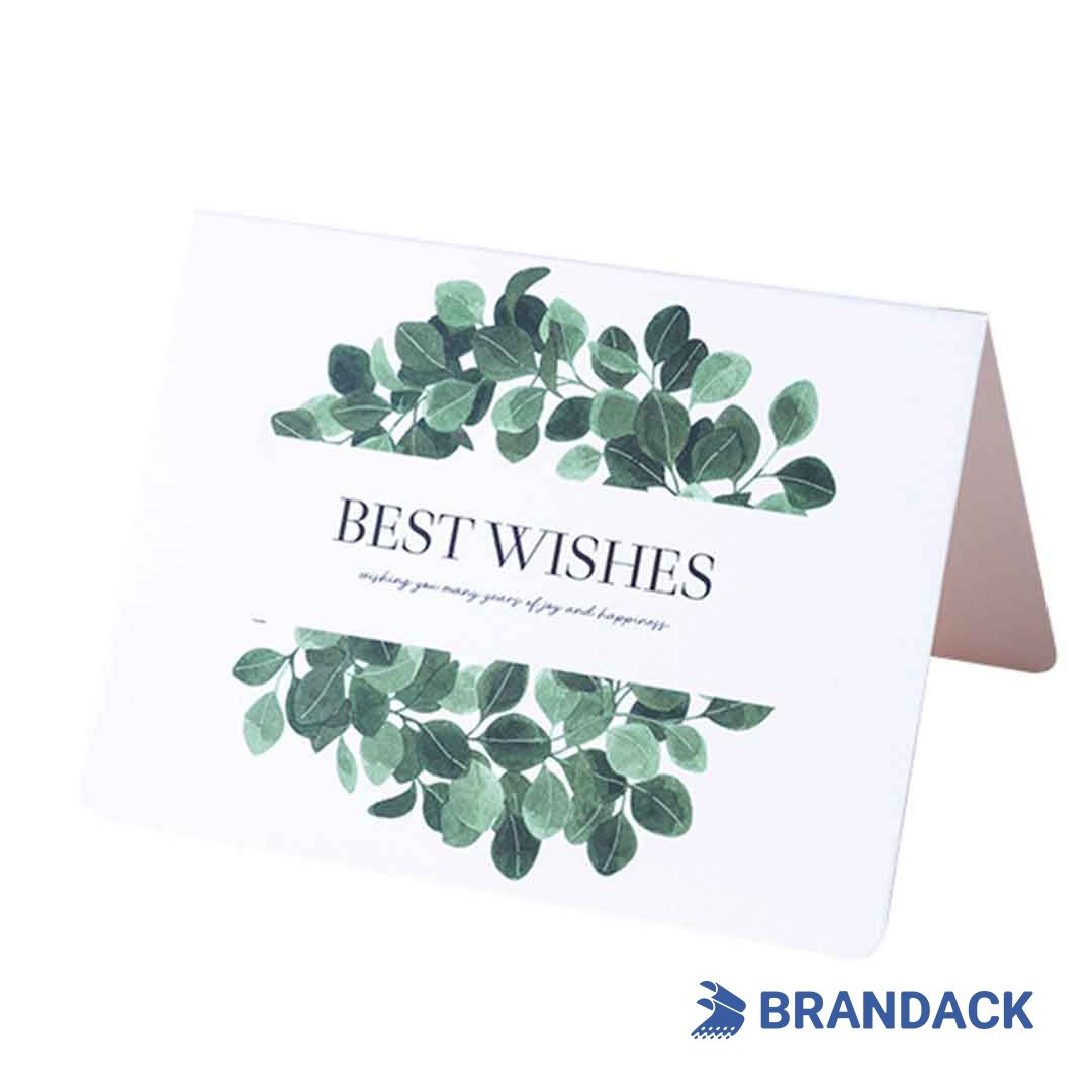 Eco Friendly 4x6 or 5x7 Thank You Greeting Card Printing for Clients