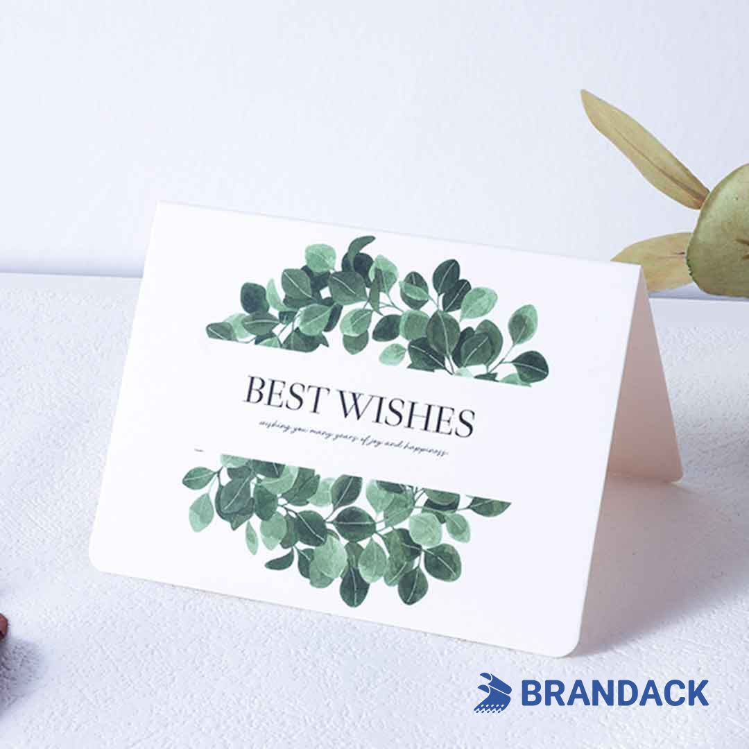 Eco Friendly 4x6 or 5x7 Thank You Greeting Card Printing for Clients