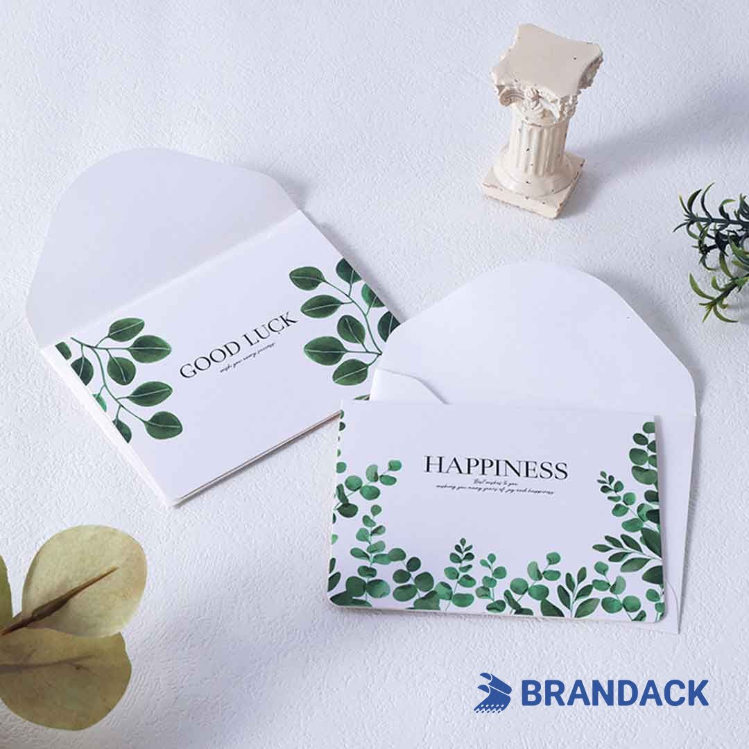 Eco Friendly 4x6 or 5x7 Thank You Greeting Card Printing for Clients