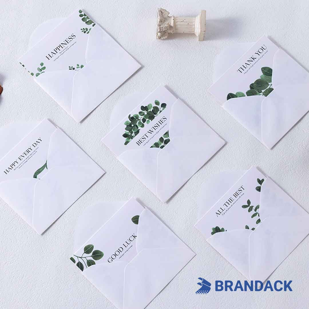 Eco Friendly 4x6 or 5x7 Thank You Greeting Card Printing for Clients