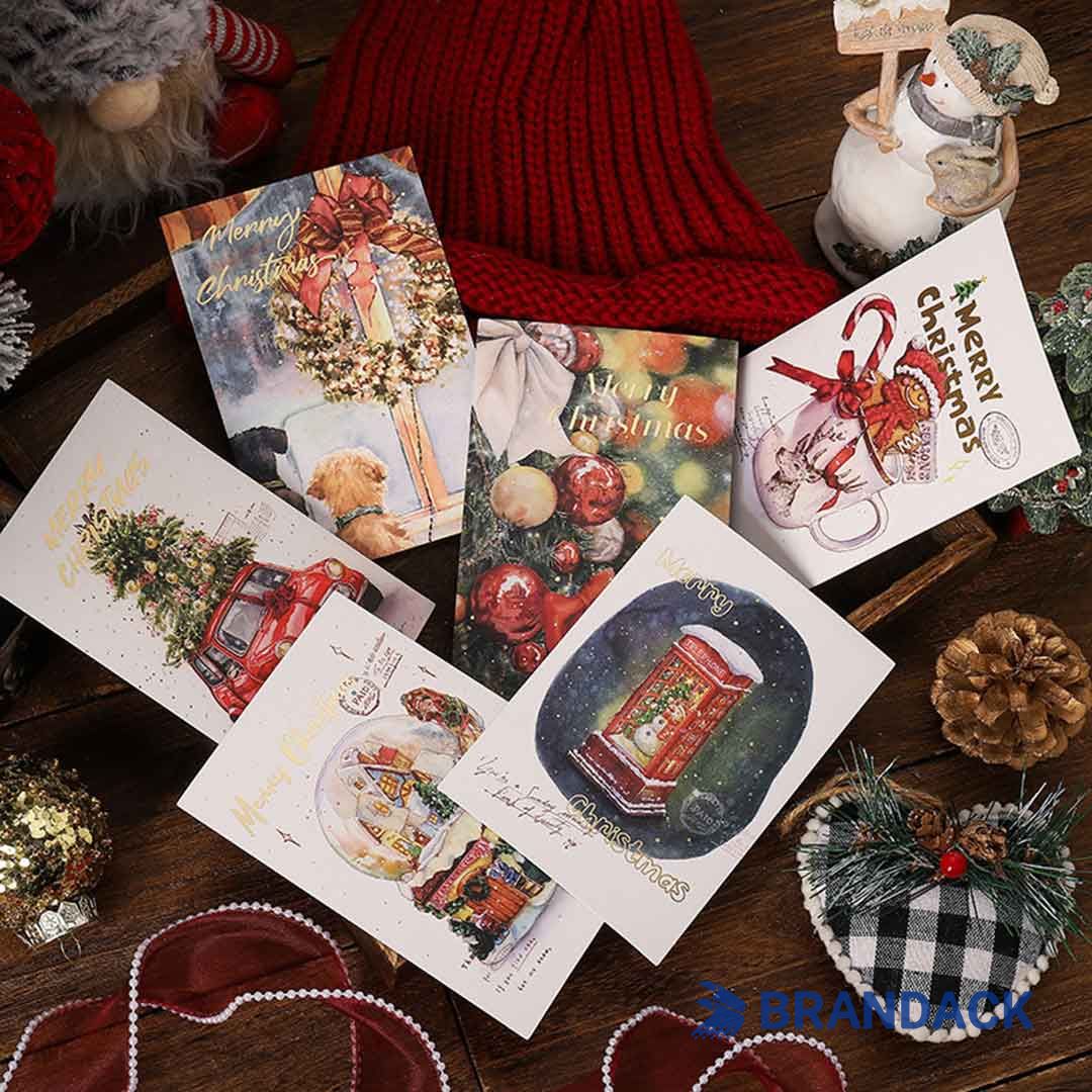 Custom Unique Holiday Thank You Business Christmas Cards Custom Unique Holiday Thank You Business Christmas Cards