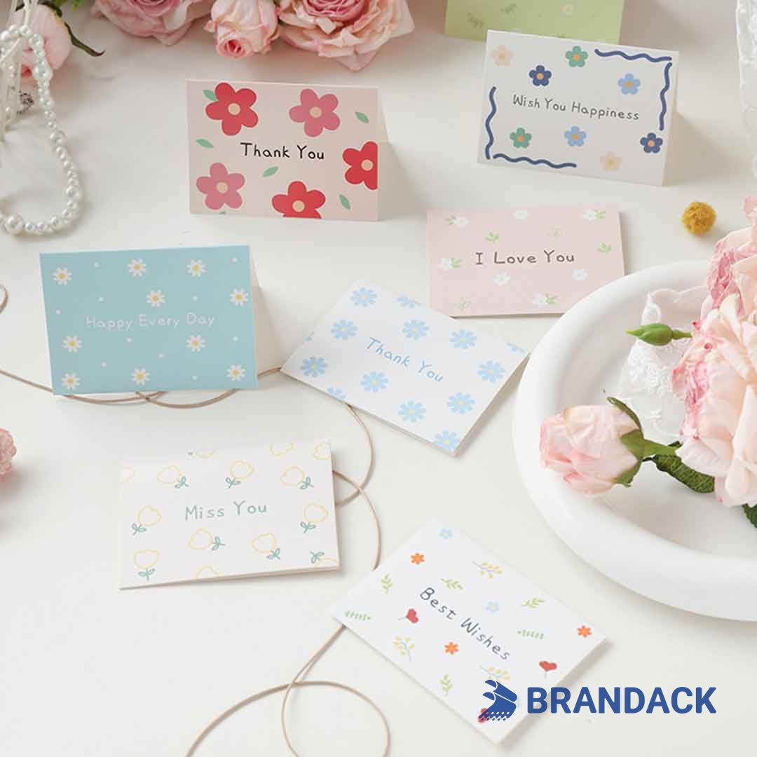 Custom Folded Holiday Greeting Cards Printing with Design Service