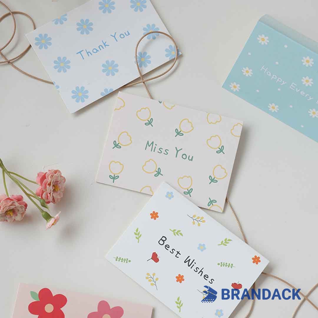 Custom Folded Holiday Greeting Cards Printing with Design Service