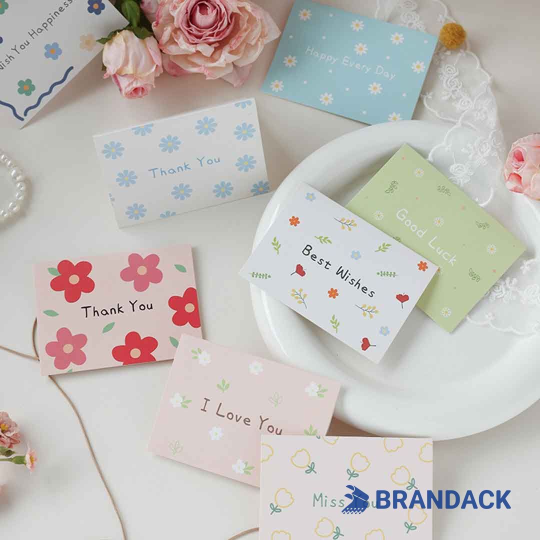 Custom Folded Holiday Greeting Cards Printing with Design Service