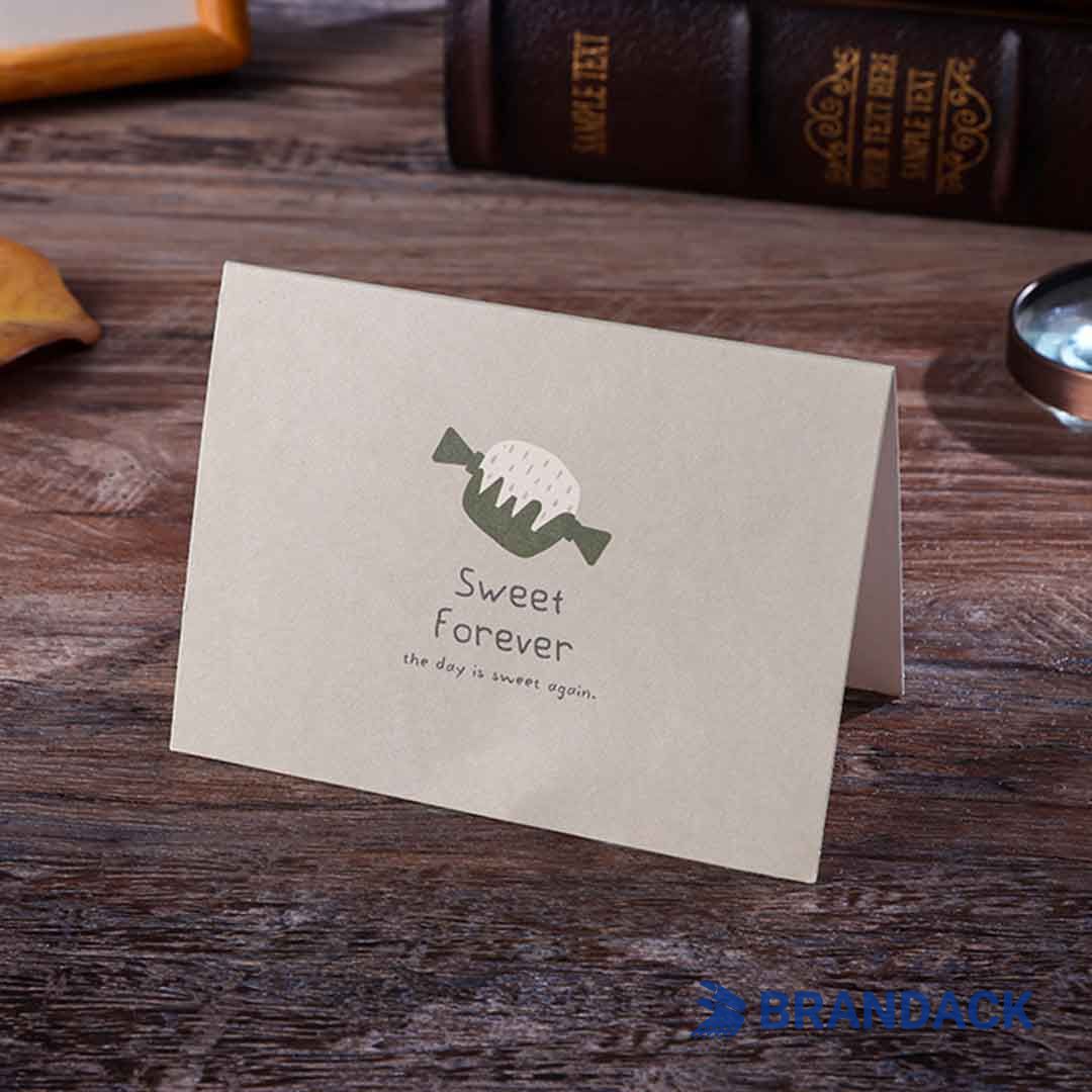 Custom Folded Holiday Greeting Cards Printing with Design Service