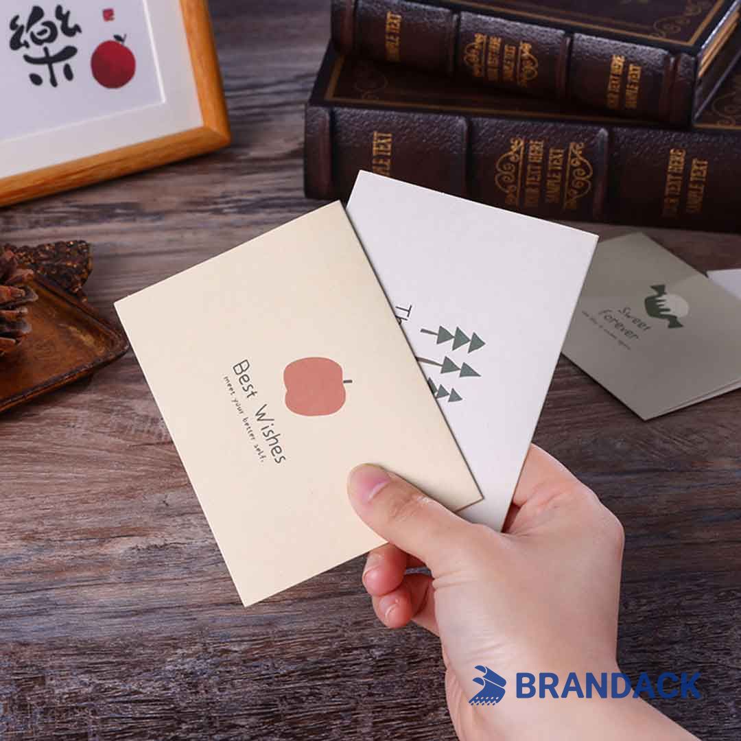 Custom Folded Holiday Greeting Cards Printing with Design Service