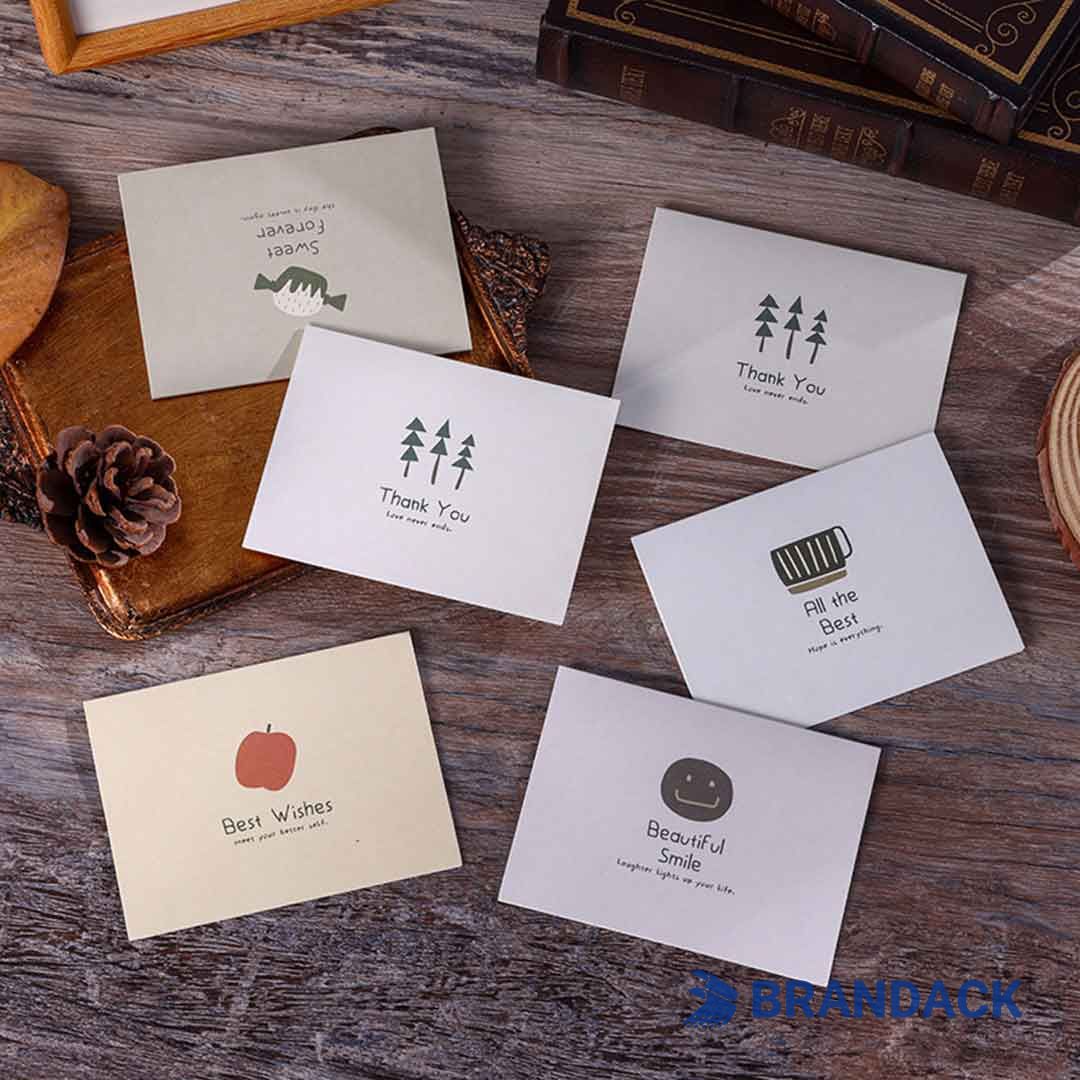 Custom Folded Holiday Greeting Cards Printing with Design Service