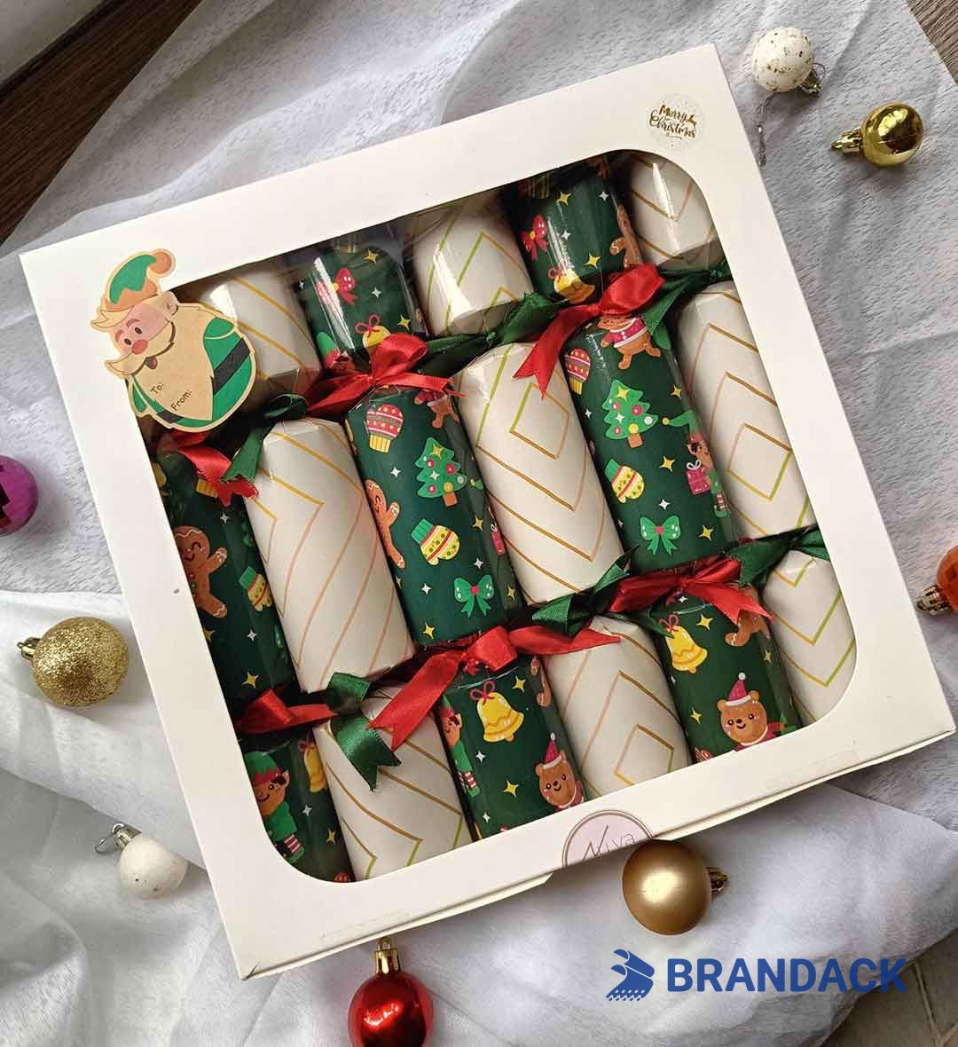 Bespoke English Christmas Crackers Unique Packaged with Logo