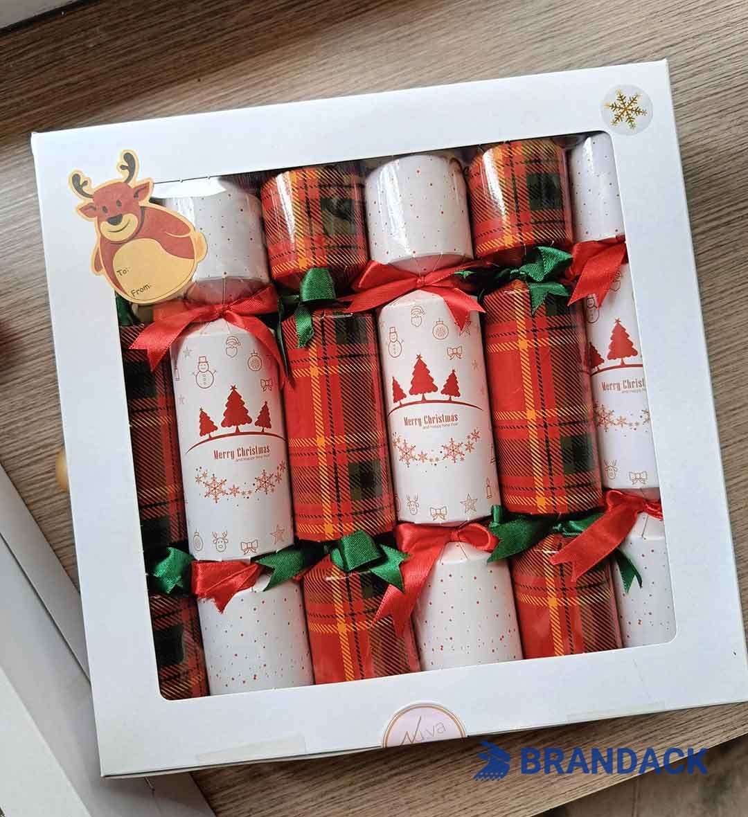 Bespoke English Christmas Crackers Unique Packaged with Logo