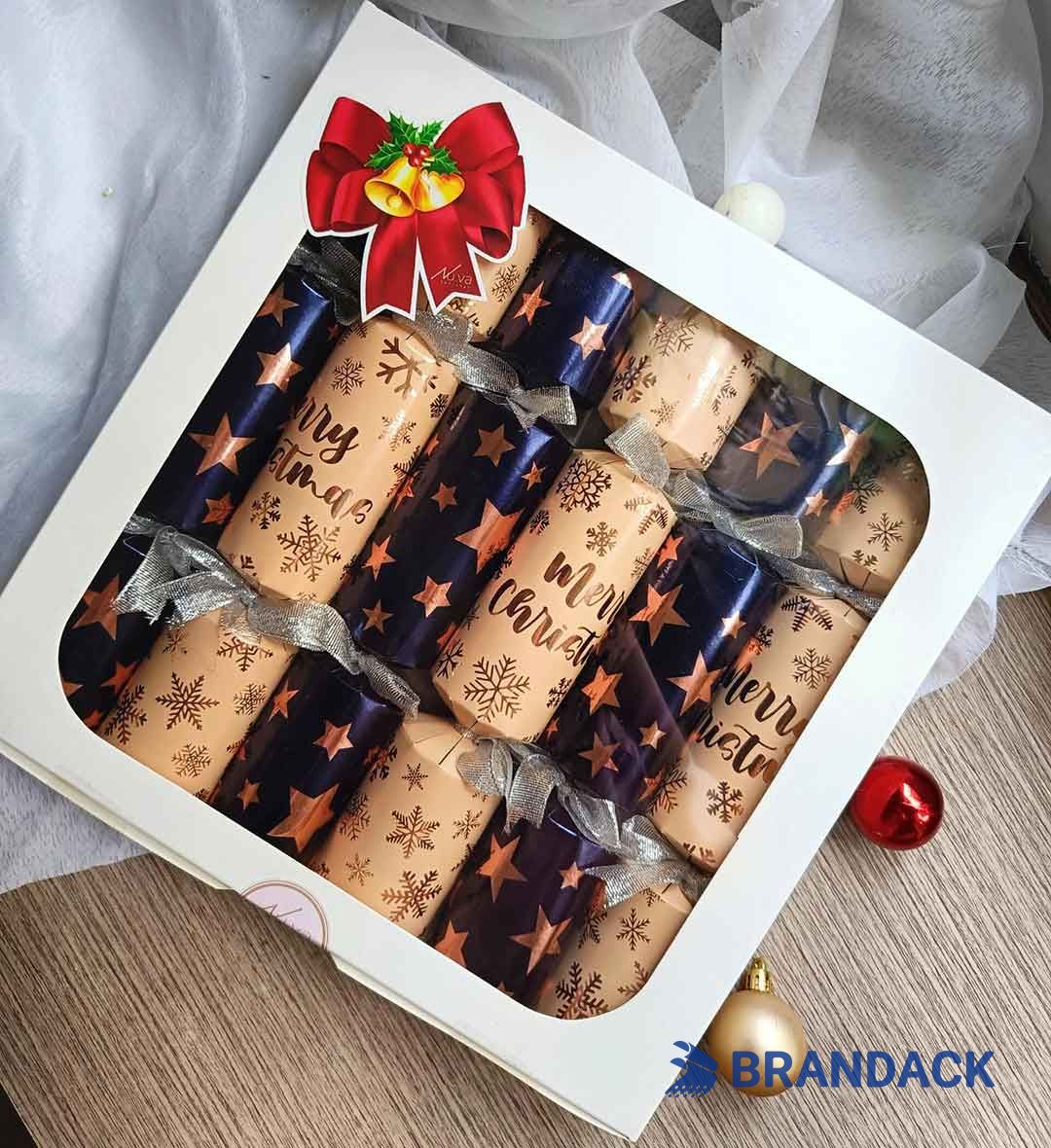 Bespoke English Christmas Crackers Unique Packaged with Logo