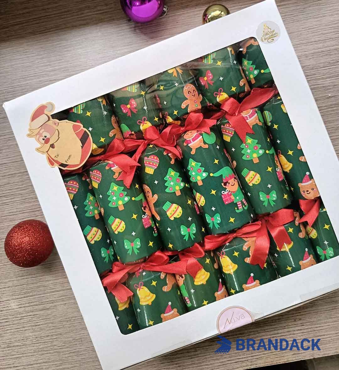 Bespoke English Christmas Crackers Unique Packaged with Logo