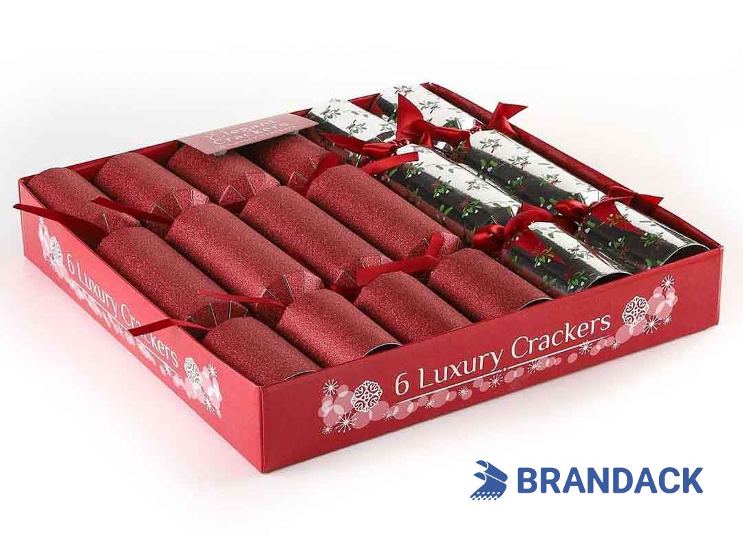 Custom 2 4 8 10 Packed Luxury Christmas Crackers with Logo