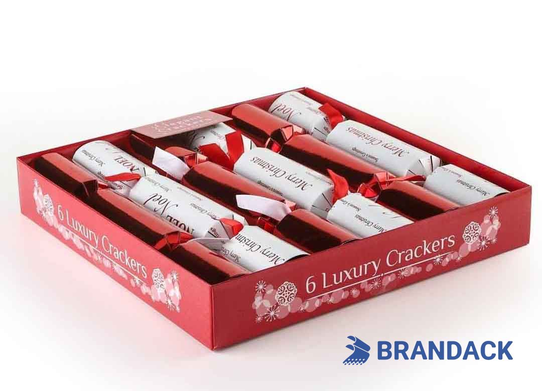 Custom 2 4 8 10 Packed Luxury Christmas Crackers with Logo