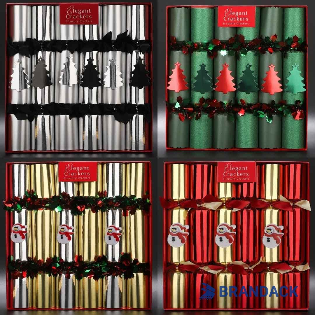 Custom Holiday Poppers Christmas Crackers with Design Service