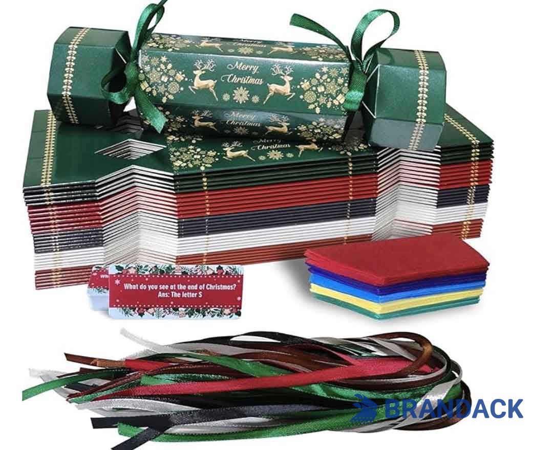 Bespoke Xmas Crackers with Games and Present Inside