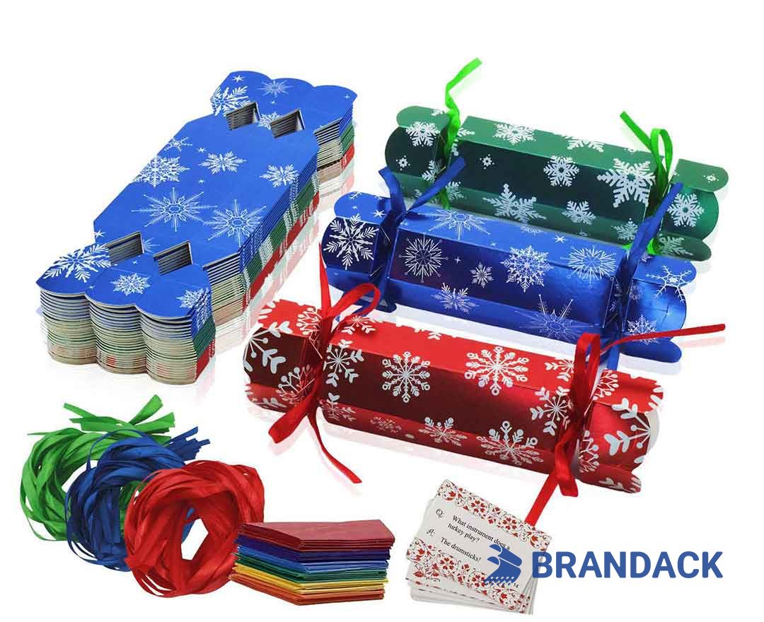 Bespoke Xmas Crackers with Games and Present Inside