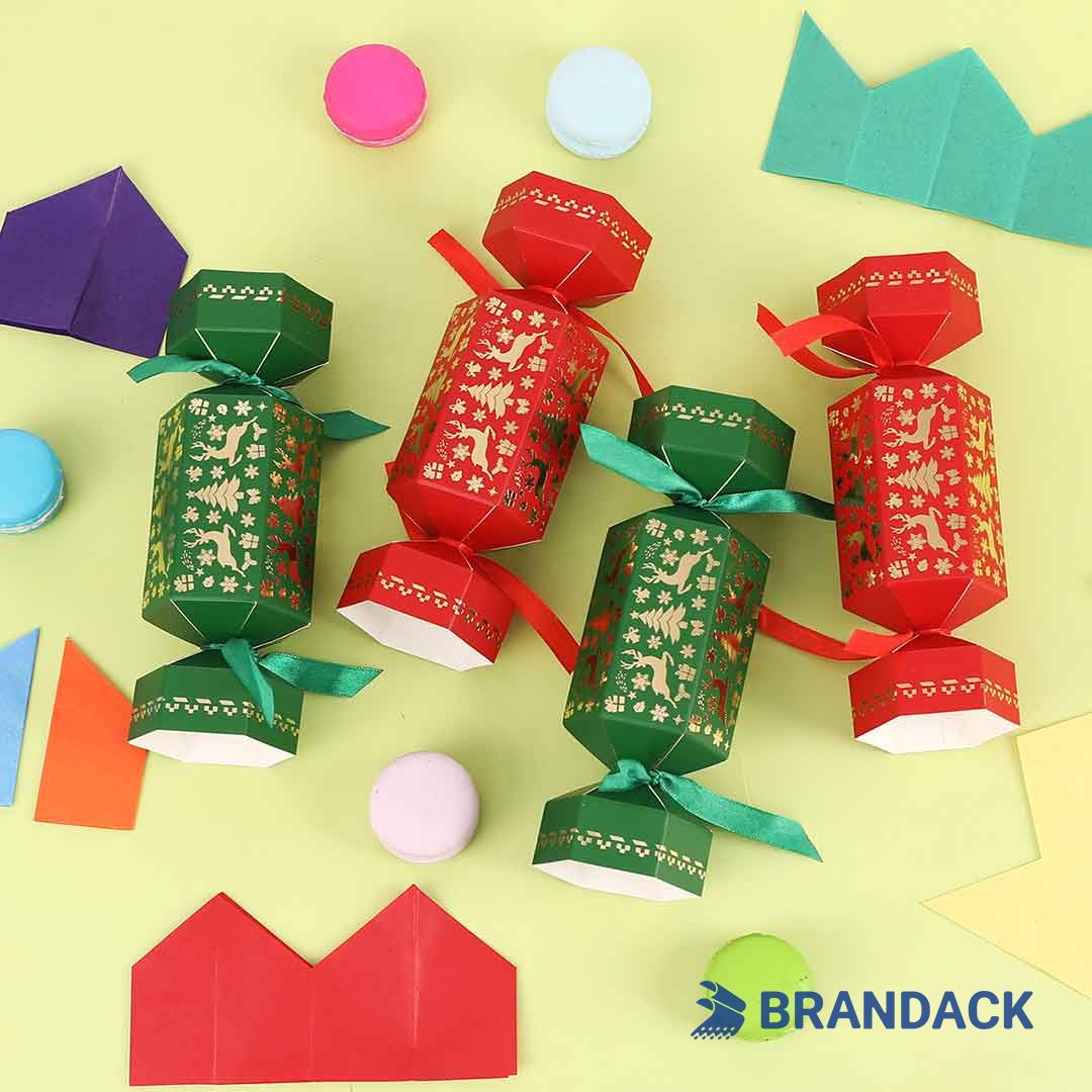 Custom Cardboard Paper Christmas Crackers with Printing Services