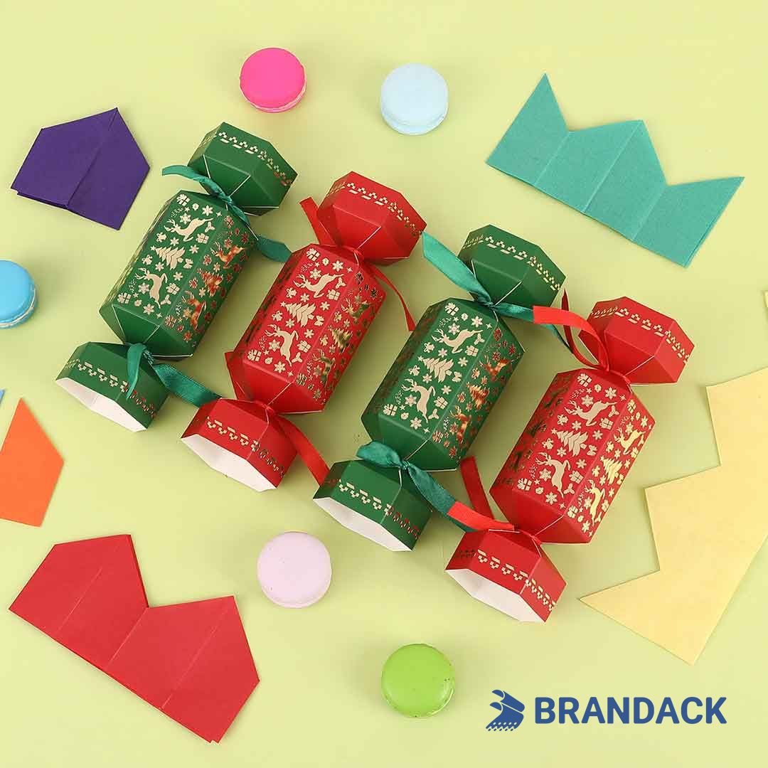 Custom Cardboard Paper Christmas Crackers with Printing Services