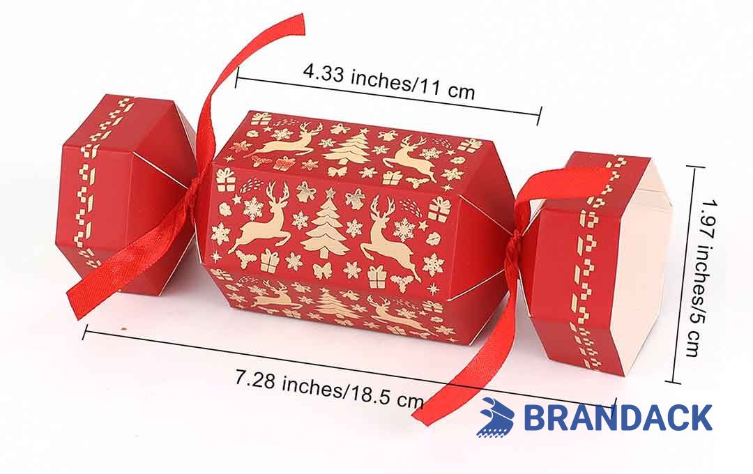 Custom Cardboard Paper Christmas Crackers with Printing Services