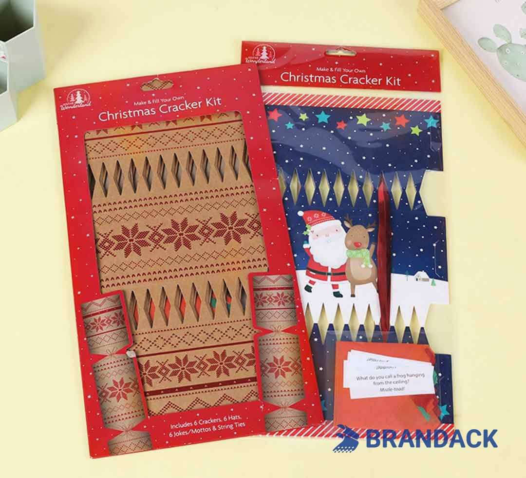 Custom Unique Christmas Cracker Kits with Design Service
